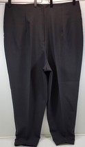 I2) Women&#39;s Polyester Black Work Dress Pants Size 22 Inseam 27 - £6.22 GBP