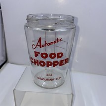 VINTAGE Glass Automatic Chopper and Measuring Cup Jar Only - £6.95 GBP