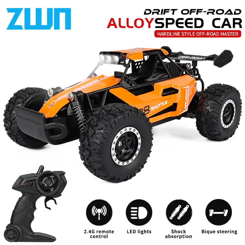 ZWN 1:16/1:20 2.4G Model RC Car With LED Light 2WD Off-road Remote Control - £28.33 GBP+