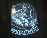 TeeFury Doctor Who LARGE &quot;Procastinate!&quot; Dalek Doctor Who Tribute Shirt ... - £11.00 GBP