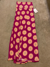 Lularoe NWT Full Length Multicolor Floral Print Pink Coral Maxi Skirt - ... - $23.16