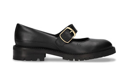 Women vegan mary janes black apple skin loafer ballerina flats with stra... - $132.78
