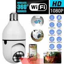 Light Bulb Camera 1080P HD Wireless Wifi Smart Home Security Camera - $512.91 MXN