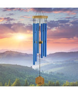 Wind Chimes for outside - 29&quot; Blue Wind Chime Outdoor, Zen Garden Chimes... - £31.30 GBP