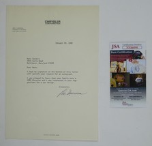 Lee Iacocca Signed Autographed 1985 Letter Chrysler Executive JSA COA - £63.15 GBP