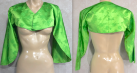Japanese Asian Haori Shoulder Wrap One Size Green Cultural - £9.42 GBP