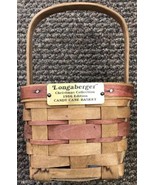 Longaberger Christmas Candy Cane Basket Red Splits 1986 - $61.60 CAD