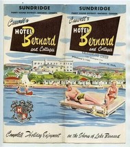 Caswell&#39;s Hotel Bernard &amp; Cottages Brochure Sundridge Ontario Canada 1959 - $37.62