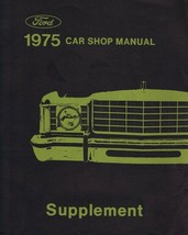 ORIGINAL Vintage 1975 Ford Car Shop Manual Supplement - $19.79