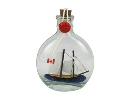 Bluenose Sailboat in a Glass Bottle 4&quot;&quot; - $18.99