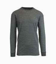 Blue Ice Men&#39;s Waffle Knit Thermal Shirt, Charcoal, Large - $14.99