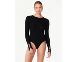 Scoop Women&#39;s Ribbed Knit Sweater Bodysuit with Long Sleeves - Small (4-6) - $16.39
