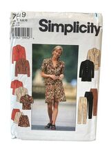Simplicity 7519 Misses Jacket Skirt Pants Shorts Size 6 8 10 90s Style - $5.75