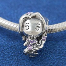 2021 Autumn Release Sterling Silver Disney Tangled Rapunzel Charm With Enamel  - £13.78 GBP