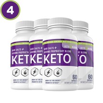 4 Bottles Ultra Keto X Burn Shark Tank 800mg Ketones Pure Supplement Weight Loss - £67.63 GBP