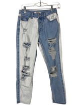 American Bazi Straight Leg Jeans Womens Junior Size 1 Distressed Ankle L... - $11.69