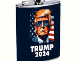 President Donald Trump 2024 L3 8oz Stainless Steel Flask Drinking Whiske... - $15.79