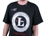 LRG Papel Chase Camiseta Camisa En Blanco y Negro - £10.76 GBP