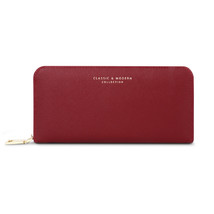 Women&#39;s Long Saffiano Zipper Clutch Bag Women&#39;s Simple Wallet - £18.80 GBP