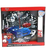 Disney Pixar Cars 2 Wall Clock 5 Decorative Wall Decals Dry Erase Marker... - £8.48 GBP