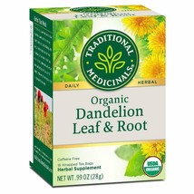 Traditional Medicinals Organic Tea Dandelion Leaf &amp; Root 16 tea bags - £9.19 GBP