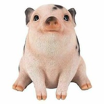 Adorable Animal Farm Napoleon Chubby Fat Piglet Pig Statue 6&quot;L Bacon Pet... - £23.14 GBP