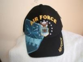 U S Air Force shield w/shadow on a new Blue ball cap - $20.00