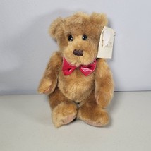 Bear Plush Stuffed Animal With Red Bow / Tie NEW NWT Dakin Thomas Baby - $12.83