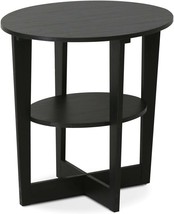 2 Tier Side Table Furniture End Accent Modern Nightstand Storage Round Small New - £20.99 GBP