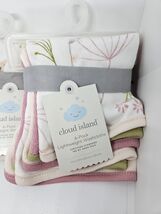Cloud Island 12Pack Lightweight Washcloths Prairie Floral Girls Infant Baby Bath image 2