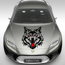 Big Size 50cm*50cm Fiery  Head Howling Car Stickers Decal  Vinyl Motorcycle Auto - £102.48 GBP