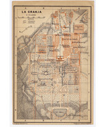 1913 ORIGINAL ANTIQUE MAP OF ROYAL PALACE OF LA GRANJA DE SAN ILDEFONSO ... - £17.19 GBP