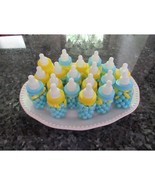 Party favors candy rubber duck theme ducky baby bottles blue yellow pre made