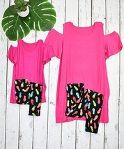 $59 Beary Basics Flip-Flops Coordinating Top/Leggings Set Size Women Small NWOT - £7.78 GBP