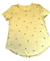 SO Favorite Crew Tee Yellow with Bees T-shirt Junior Womens size XS - £3.90 GBP