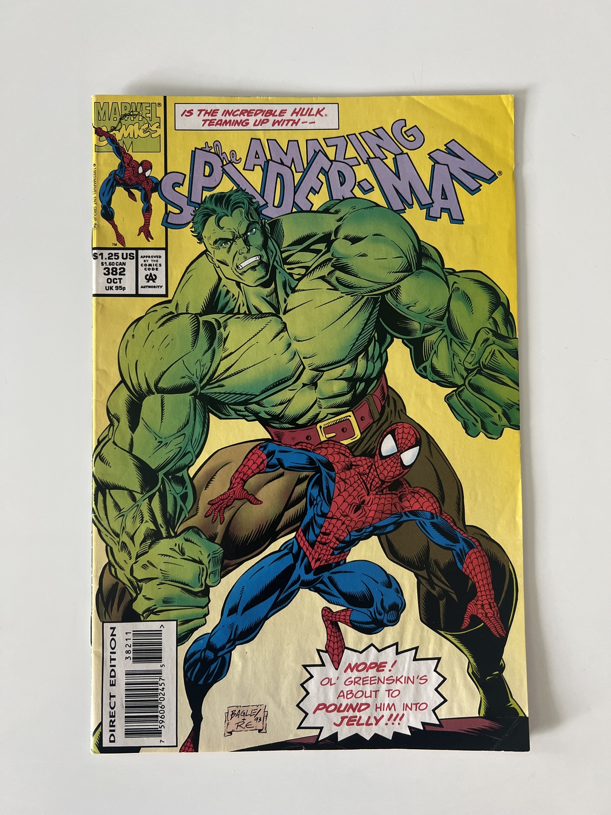 Primary image for The Amazing Spider-Man #382 Oct 1993 comic book