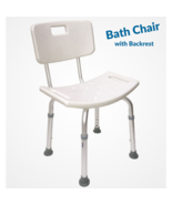 MOBB Bath Chair with Backrest, Aluminum, Adjustable, Mobility, 300 lbs, ... - £70.23 GBP
