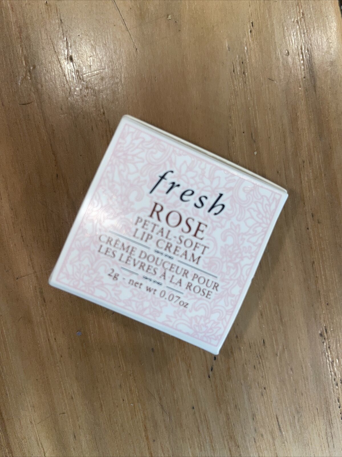 Primary image for Fresh Rose Petal Soft Lip Cream Travel Size 2g / 0.07 oz  NIB