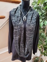 Style&amp;Co. Women&#39;s Black Cotton/Rayon Long Sleeve With Shawl &amp; Sweater Size 1X - £20.40 GBP