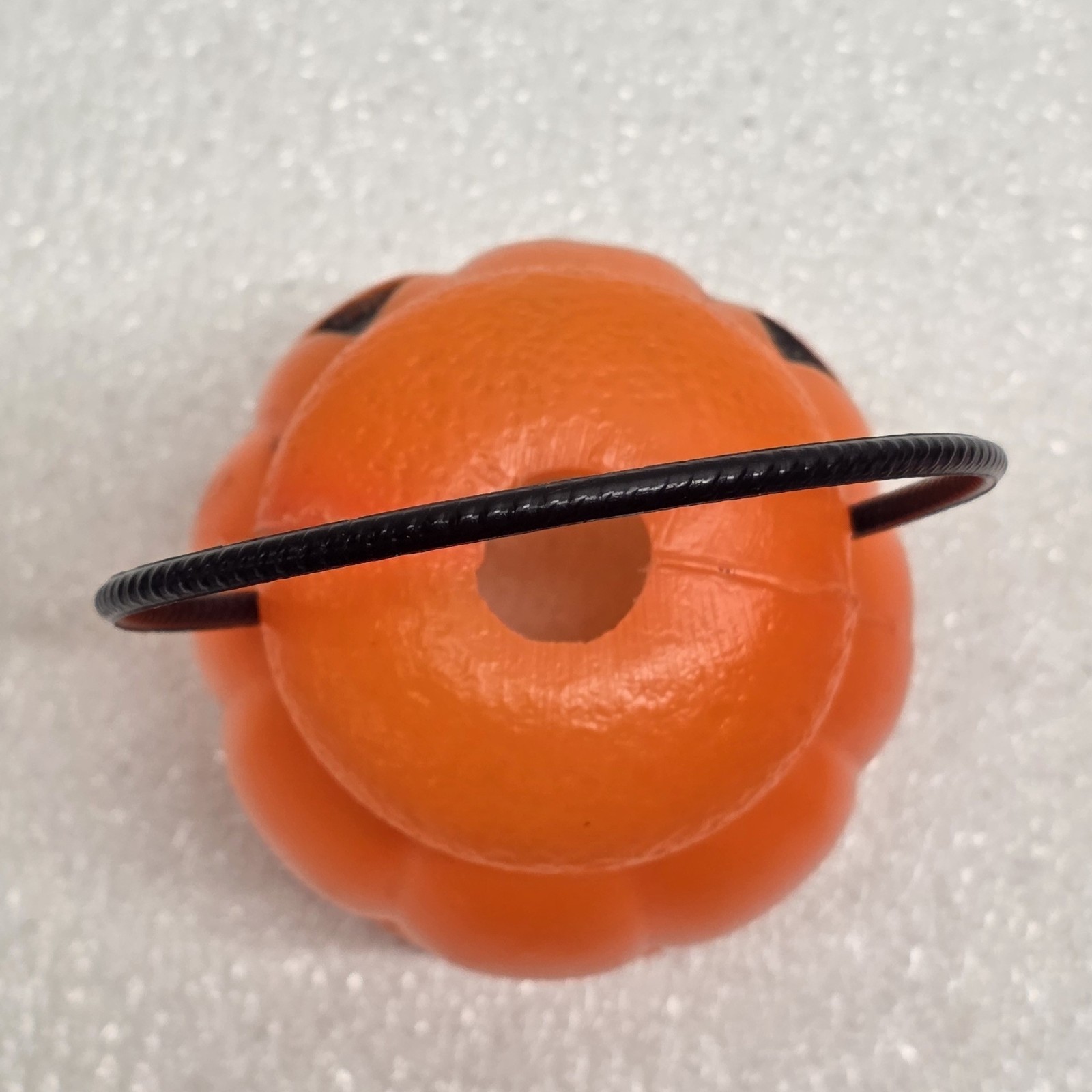 Vintage Plastic Blow Mold Pumpkin Smiling Jack-O- Lantern Decoration Item image 8