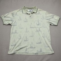 Vintage Michael Austin Golf Shirt Polo Men’s Medium Golf Nautical Sailbo... - $28.07