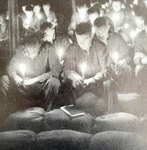 Seabees In Candle Light Holy Service 1945 WW2 Photo Print Military DWHH10 - £31.44 GBP