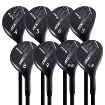 Mens Rife Golf RX7 Hybrid Irons Set #4-SW Regular Flex Graphite Right Ha... - $362.55