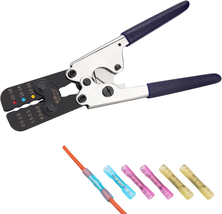ACT-AD10 Heat Shrink Crimping Tool Kit, Racheting Wire Crimper for Insu - £77.31 GBP