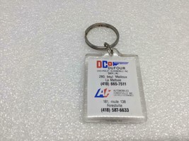 Vintage Promo Key Ring DUFOUR CHEVROLET OLDS CADILLAC Keychain Ancien Po... - $8.23