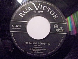 Eddie Fisher-I&#39;m Walking Behind You / Just Another Polka-45rpm-1960-VG - £2.37 GBP