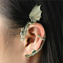 1pc Dragon Ear Cuff Earring Glow In Dark Game of Thrones Climber Cartilage Wrap - £11.01 GBP