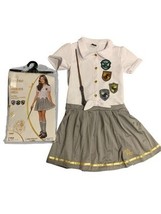 SPIRIT HALLOWEEN Harry Potter HOGWARTS DRESS Kids Costume w/ Wand LARGE ... - $22.37