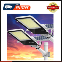 1500W Solar Street Lights Outdoor Waterproof, 7000K High Brightness Outdoor LED - £283.95 GBP
