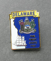 Delaware State Map Lapel Pin Badge 1 X 7/8 Inch - £4.28 GBP